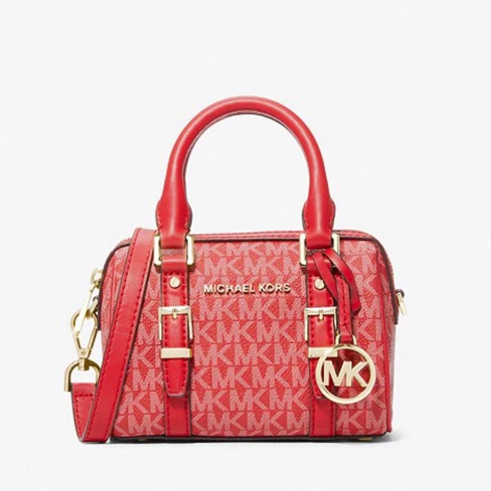 💯% AUTHENTIC MICHAEL KORS Bedford Legacy Extra-Small Logo Duffle Crossbody Bag